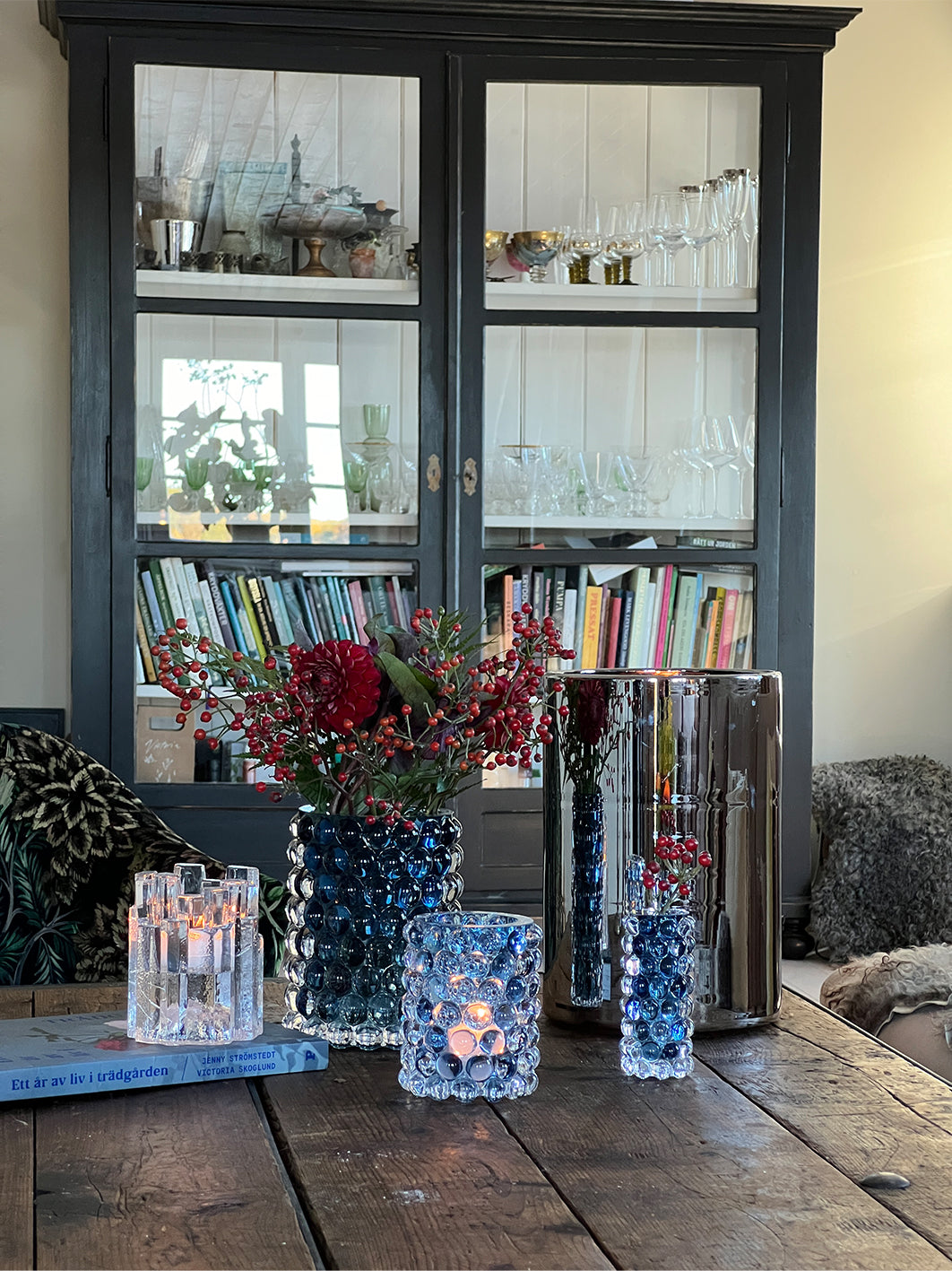 HURRICANE LAMP BOULE LARGE, Sea Windlicht