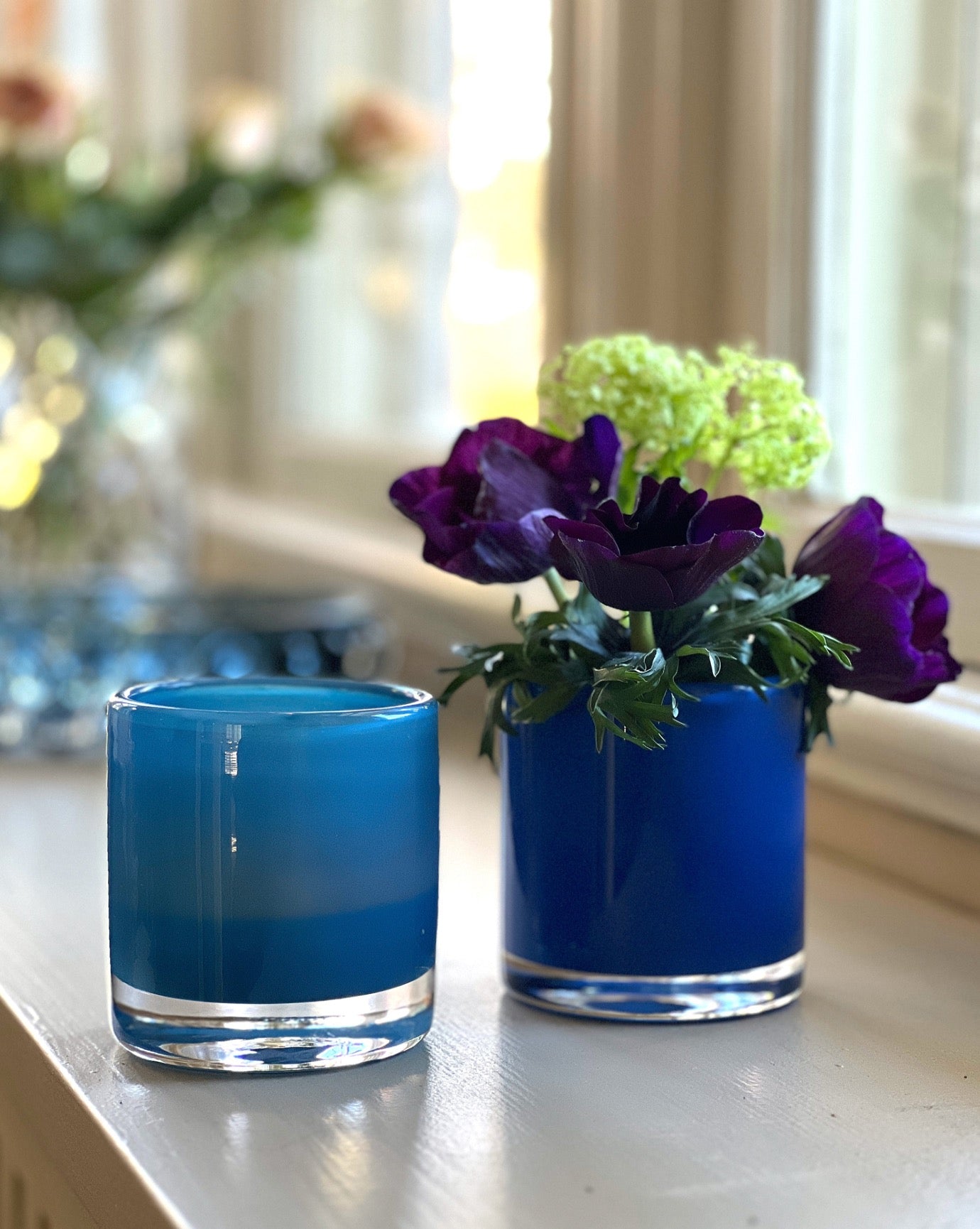 HURRICANE LAMP CANDY SMALL, Sky Windlicht