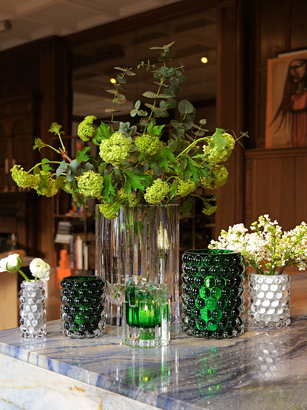 HURRICANE LAMP BOULE, White Windlicht