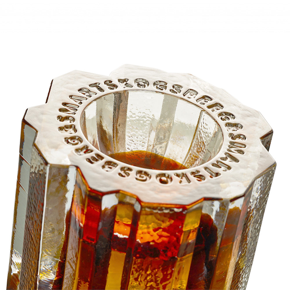 HURRICANE LAMP ROCK, Amber