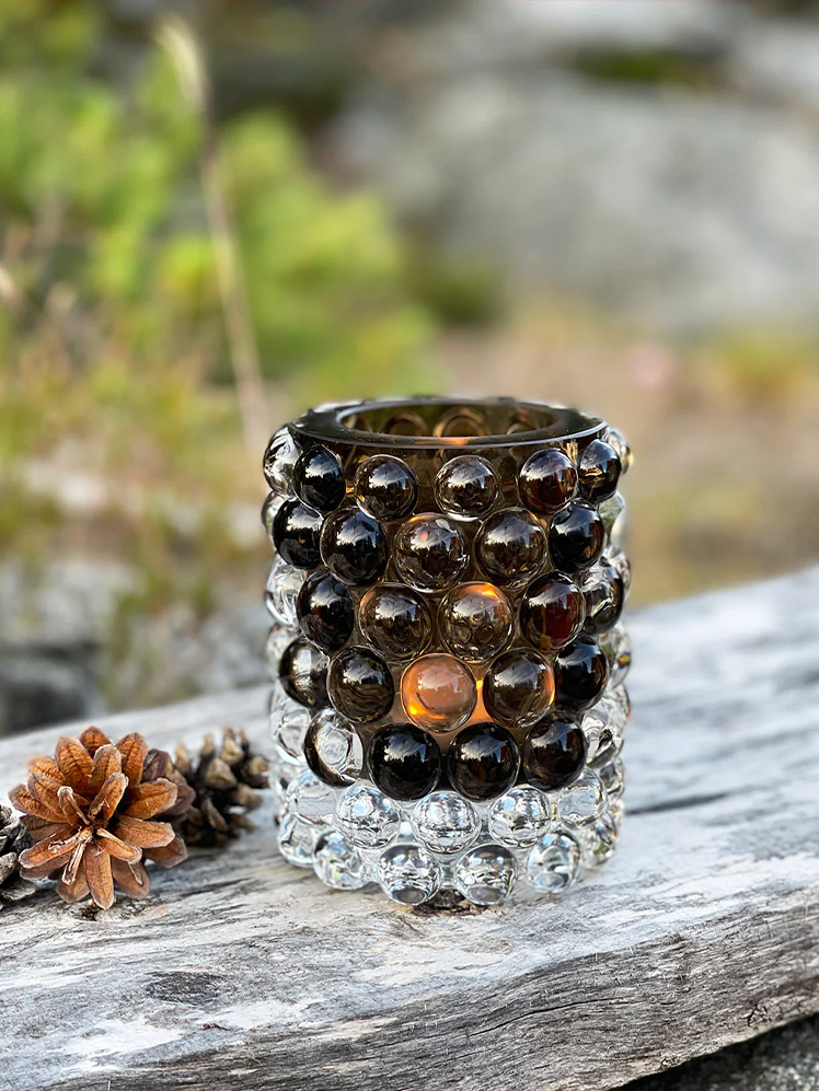 HURRICANE LAMP BOULE REGULAR, Tobacco Windlicht