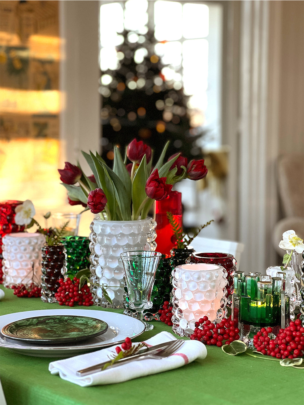 HURRICANE BOULE MINI, Cardinal Red vase