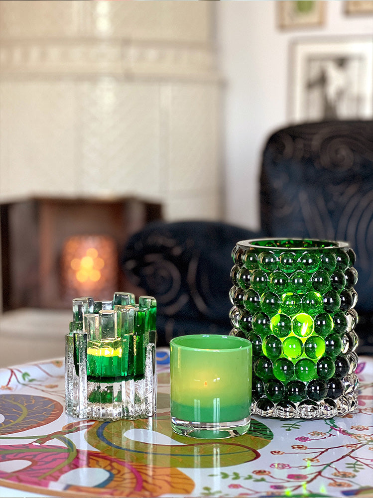 HURRICANE LAMP ROCK, Jade