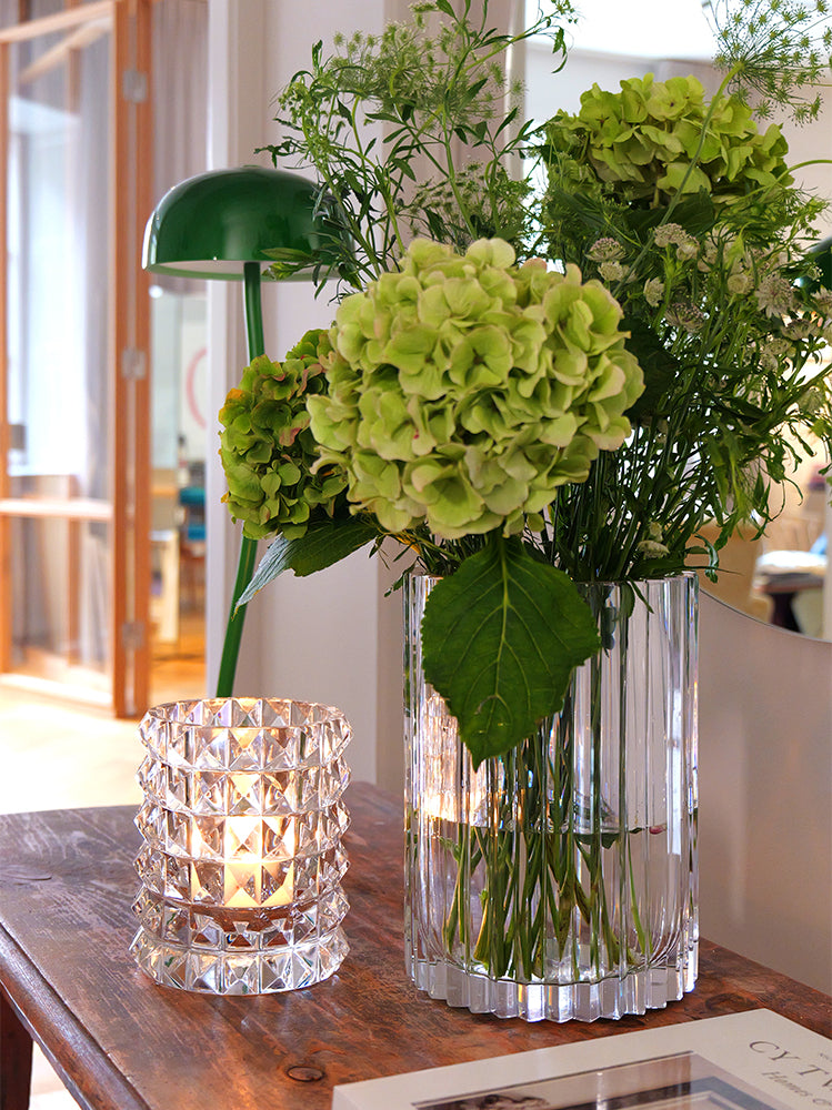 HURRICANE CRYSTAL LAMP LARGE, Strict Ljuslykta