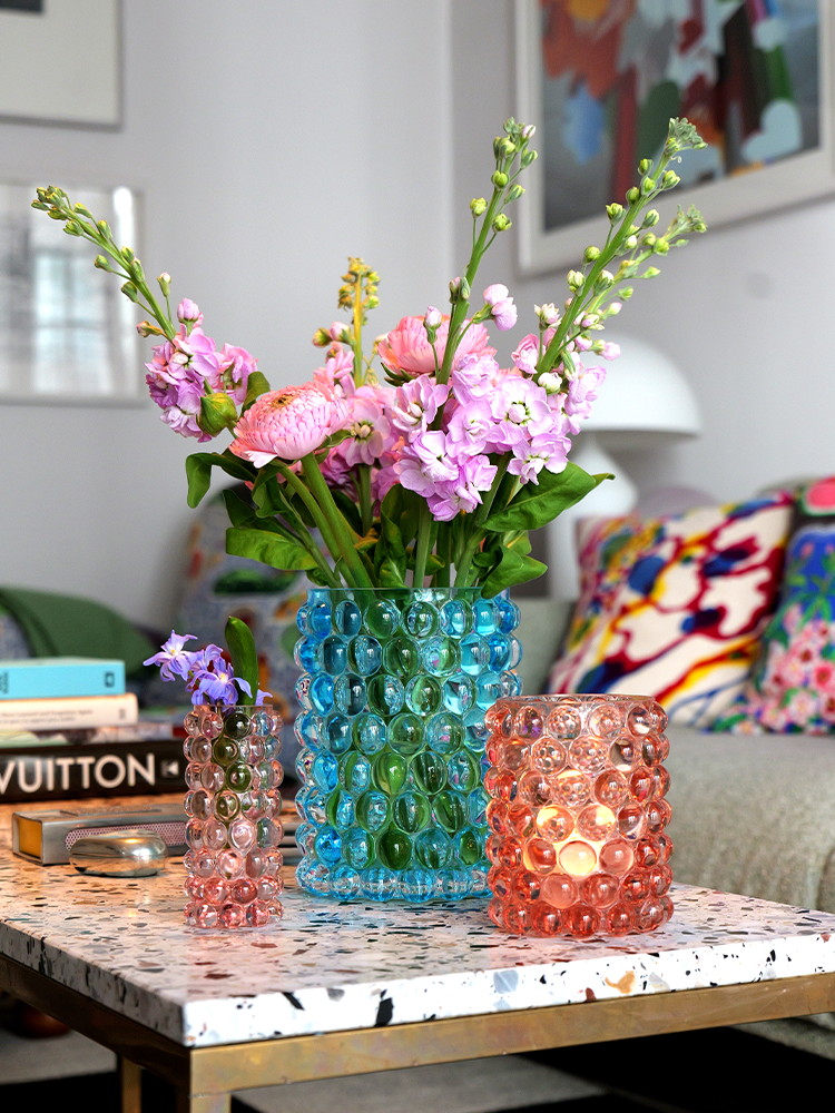 HURRICANE LAMP BOULE REGULAR, Rosé Windlicht